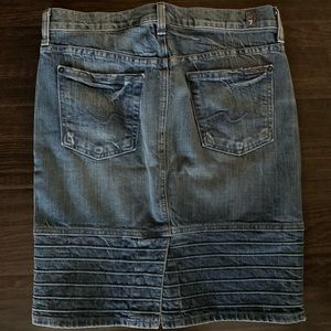 7 FOR ALL MANKIND DENIM SKIRT SZ 26 LIKE NEW SEVEN FOR ALL MANKIND